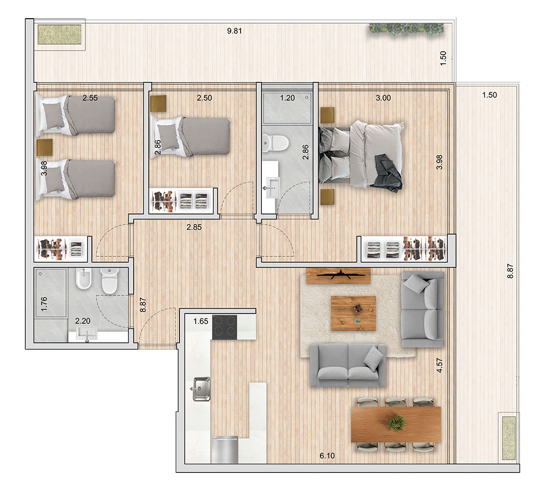 Apartamento 501 - 1901