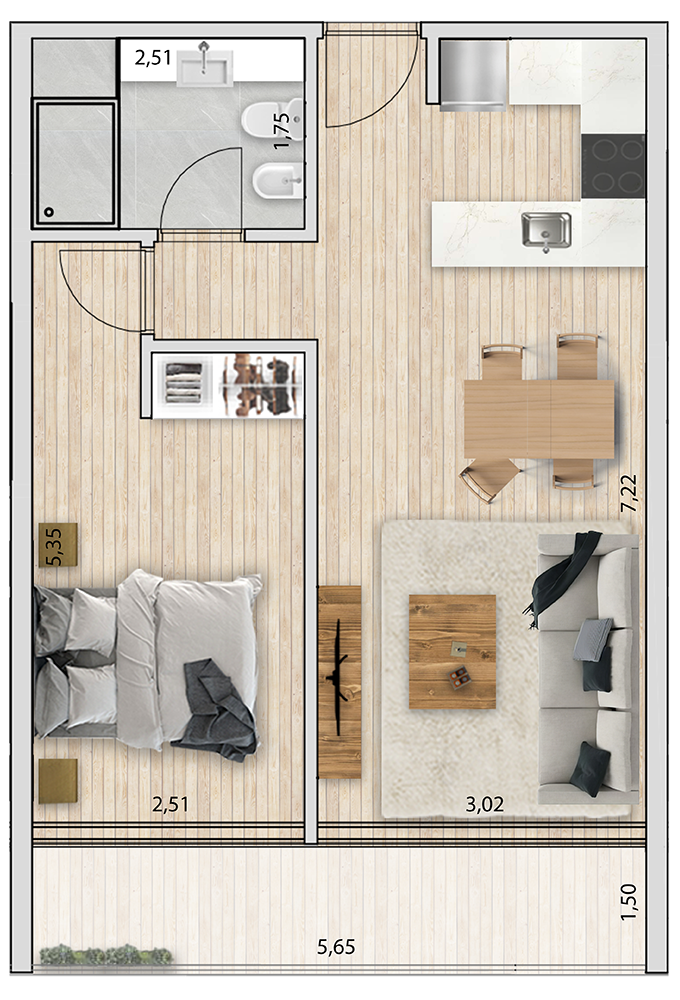 Apartamento 503 - 1903