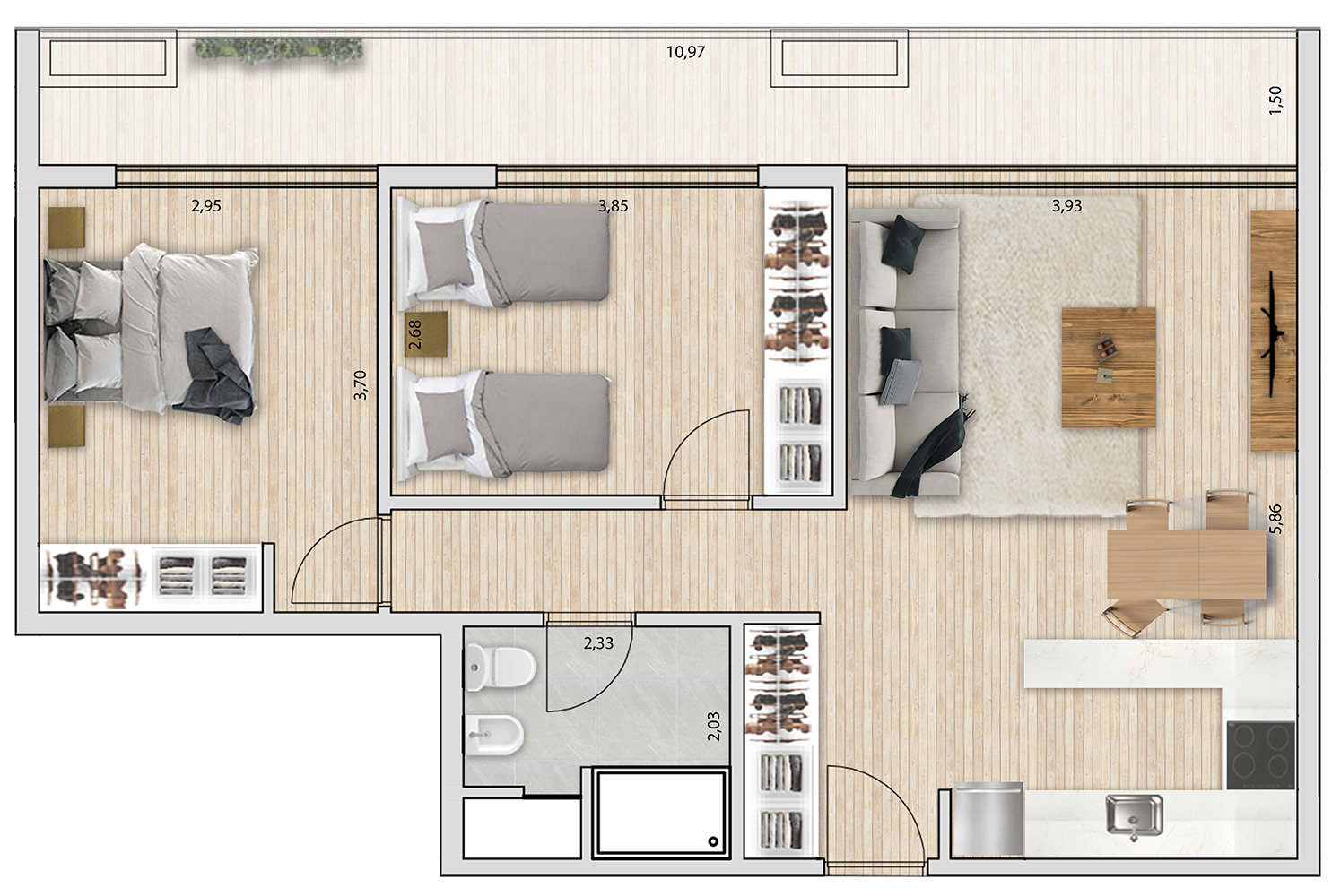 Apartamento 507 - 1907